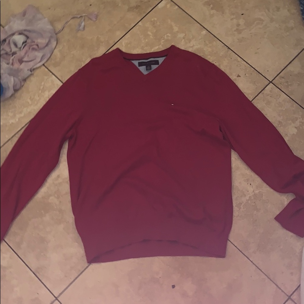 Tommy Hilfiger red cardigan 💘💘